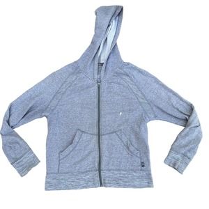 Prana Hoodie Sweatshirt Womens Long Sleeve Stretch Pockets Gray Extra Large